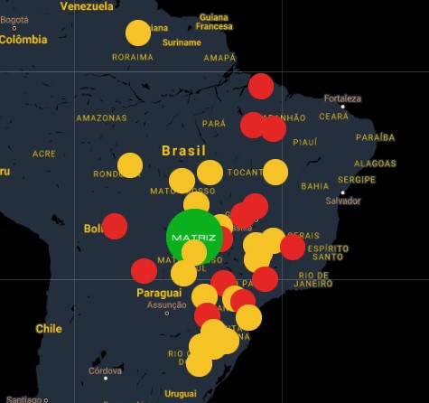 Mapa da América do Sul com pinos onde tem franquia Strike Brasil. 

Abrir uma empresa de remap do zero ou adquirir uma franquia?